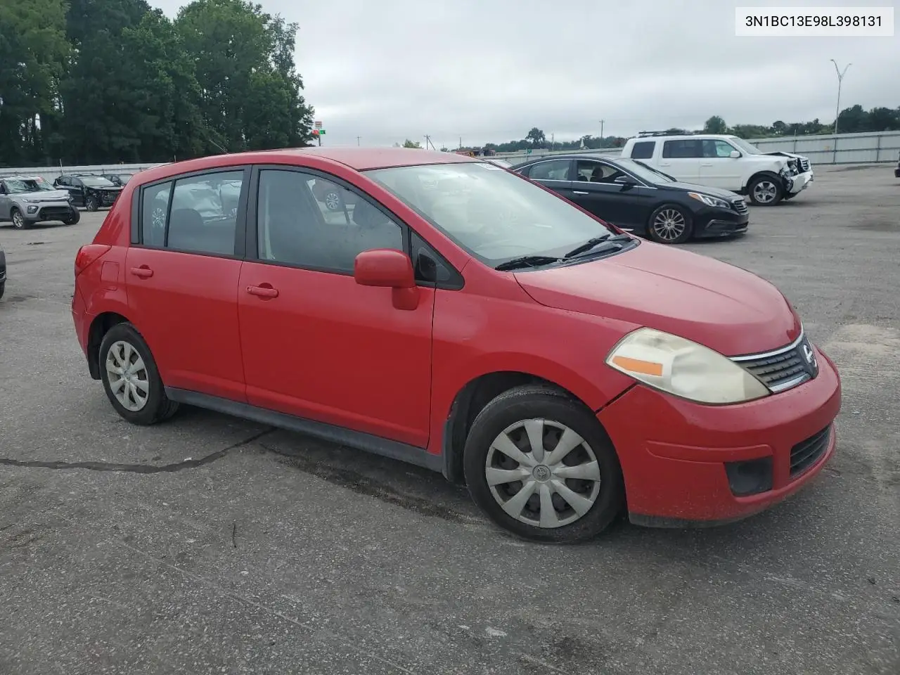 2008 Nissan Versa S VIN: 3N1BC13E98L398131 Lot: 62292165