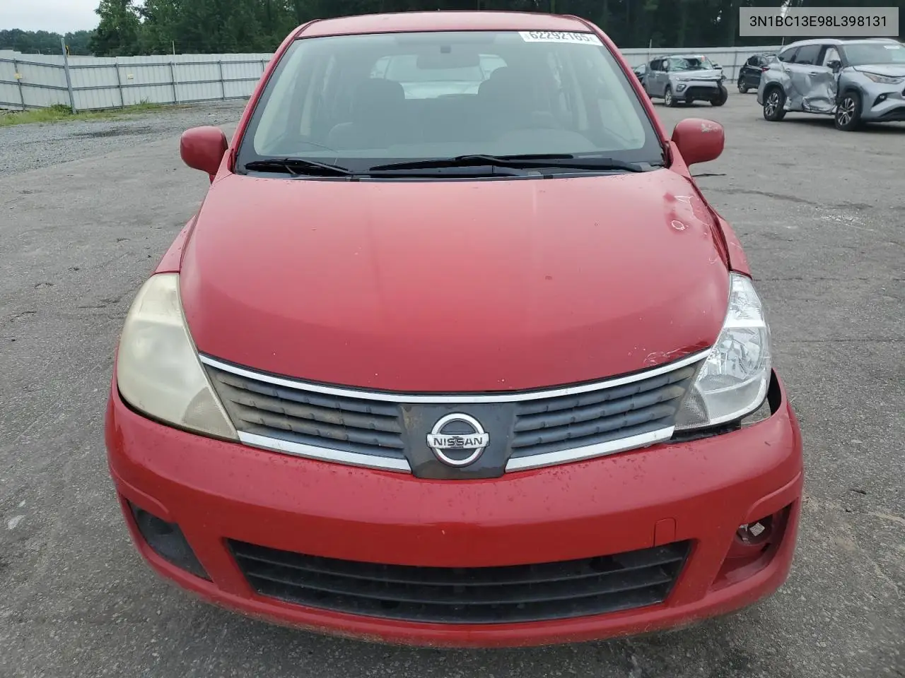 2008 Nissan Versa S VIN: 3N1BC13E98L398131 Lot: 62292165