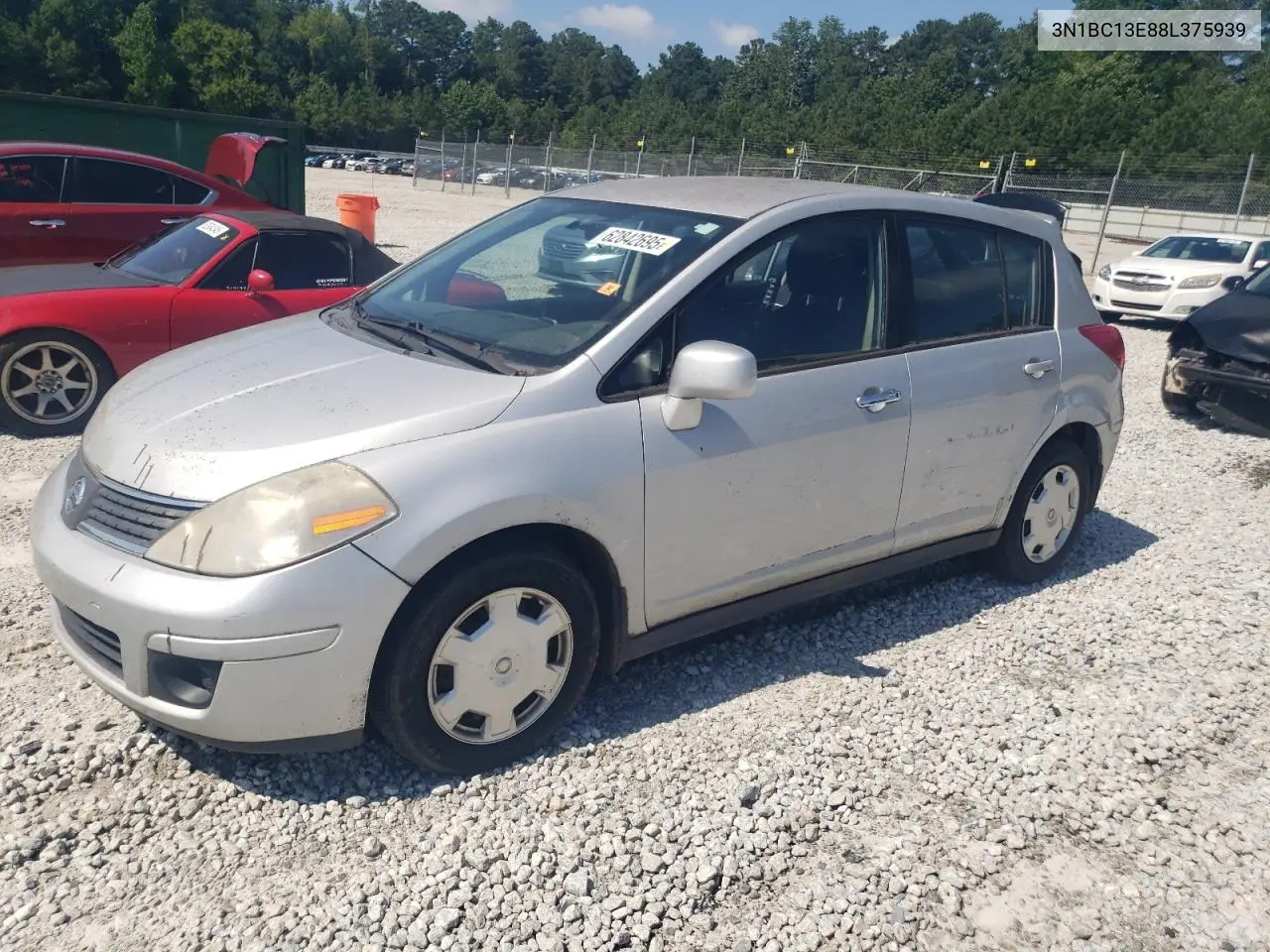 2008 Nissan Versa S VIN: 3N1BC13E88L375939 Lot: 62842695