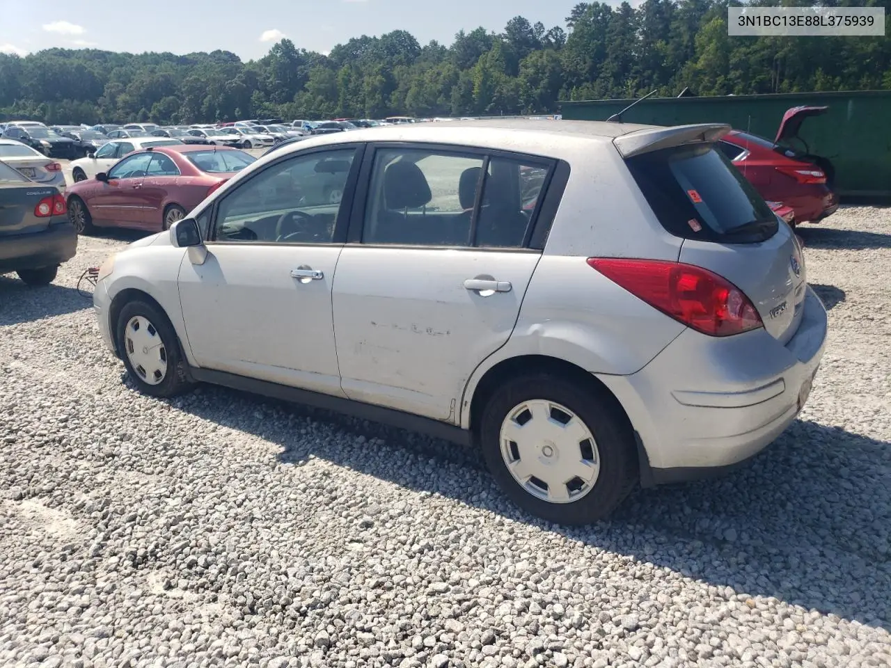 2008 Nissan Versa S VIN: 3N1BC13E88L375939 Lot: 62842695