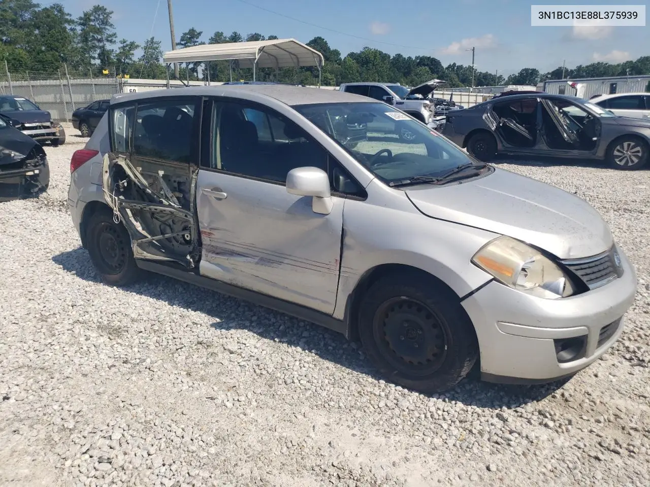 2008 Nissan Versa S VIN: 3N1BC13E88L375939 Lot: 62842695