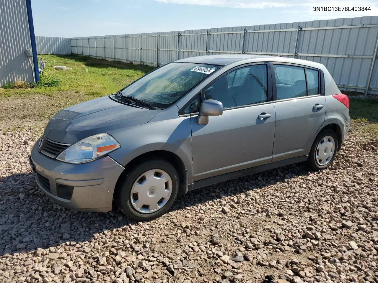 2008 Nissan Versa S VIN: 3N1BC13E78L403844 Lot: 63495055