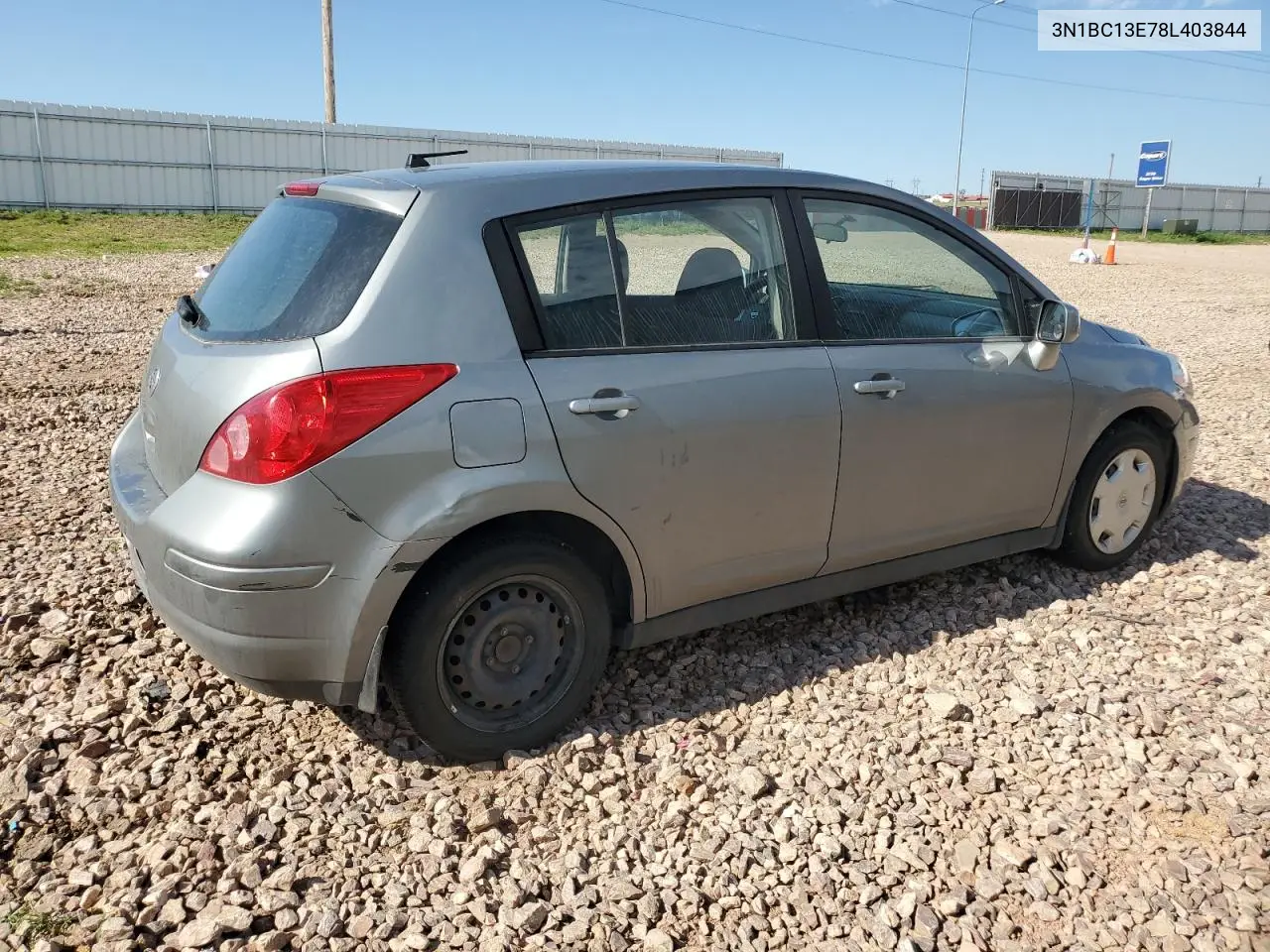 2008 Nissan Versa S VIN: 3N1BC13E78L403844 Lot: 63495055