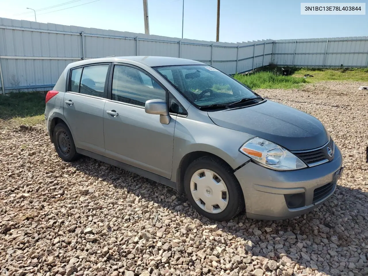 2008 Nissan Versa S VIN: 3N1BC13E78L403844 Lot: 63495055