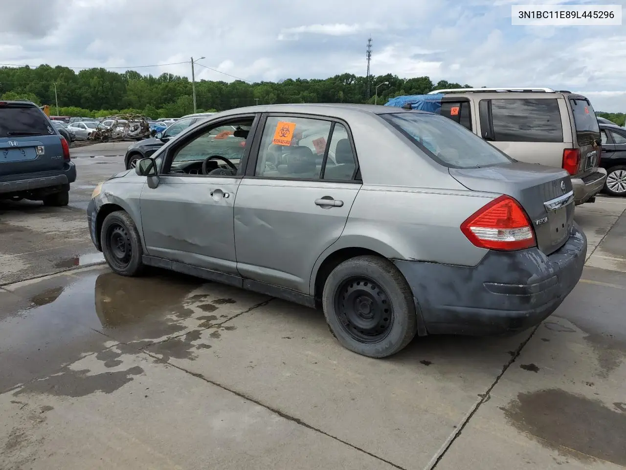 2009 Nissan Versa S VIN: 3N1BC11E89L445296 Lot: 56551445