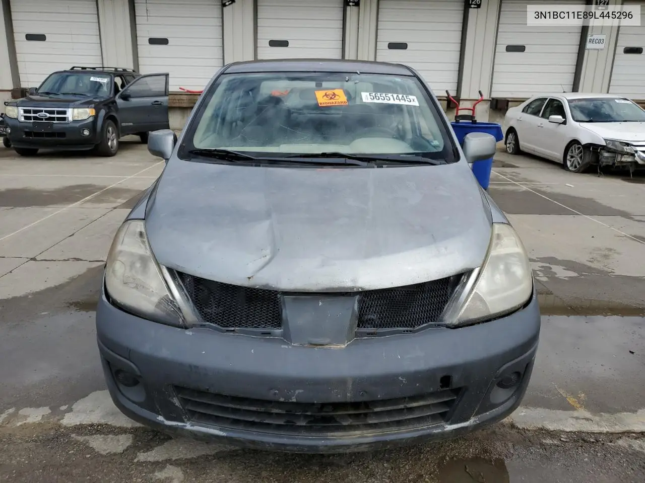 2009 Nissan Versa S VIN: 3N1BC11E89L445296 Lot: 56551445