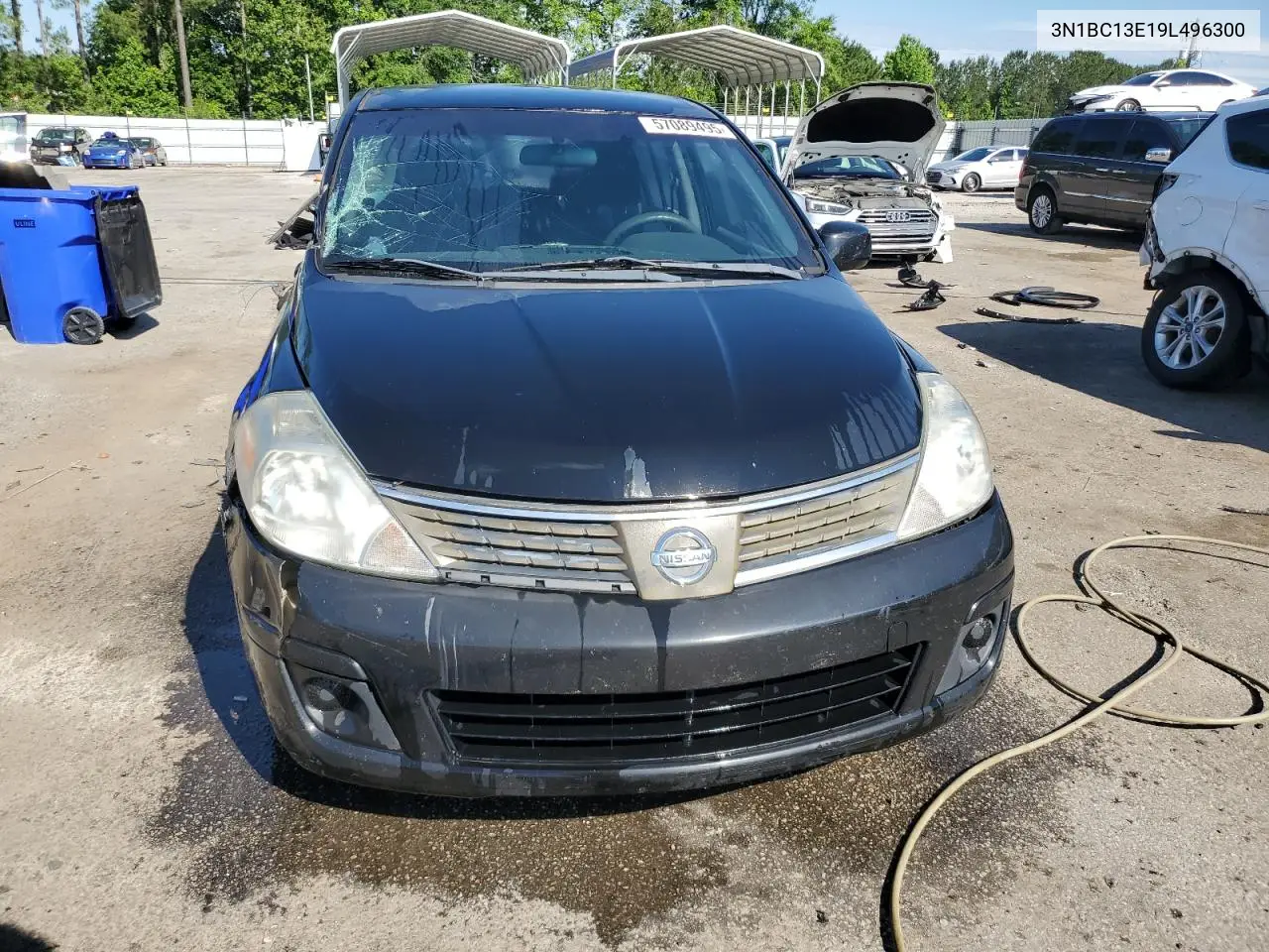 2009 Nissan Versa S VIN: 3N1BC13E19L496300 Lot: 57089495