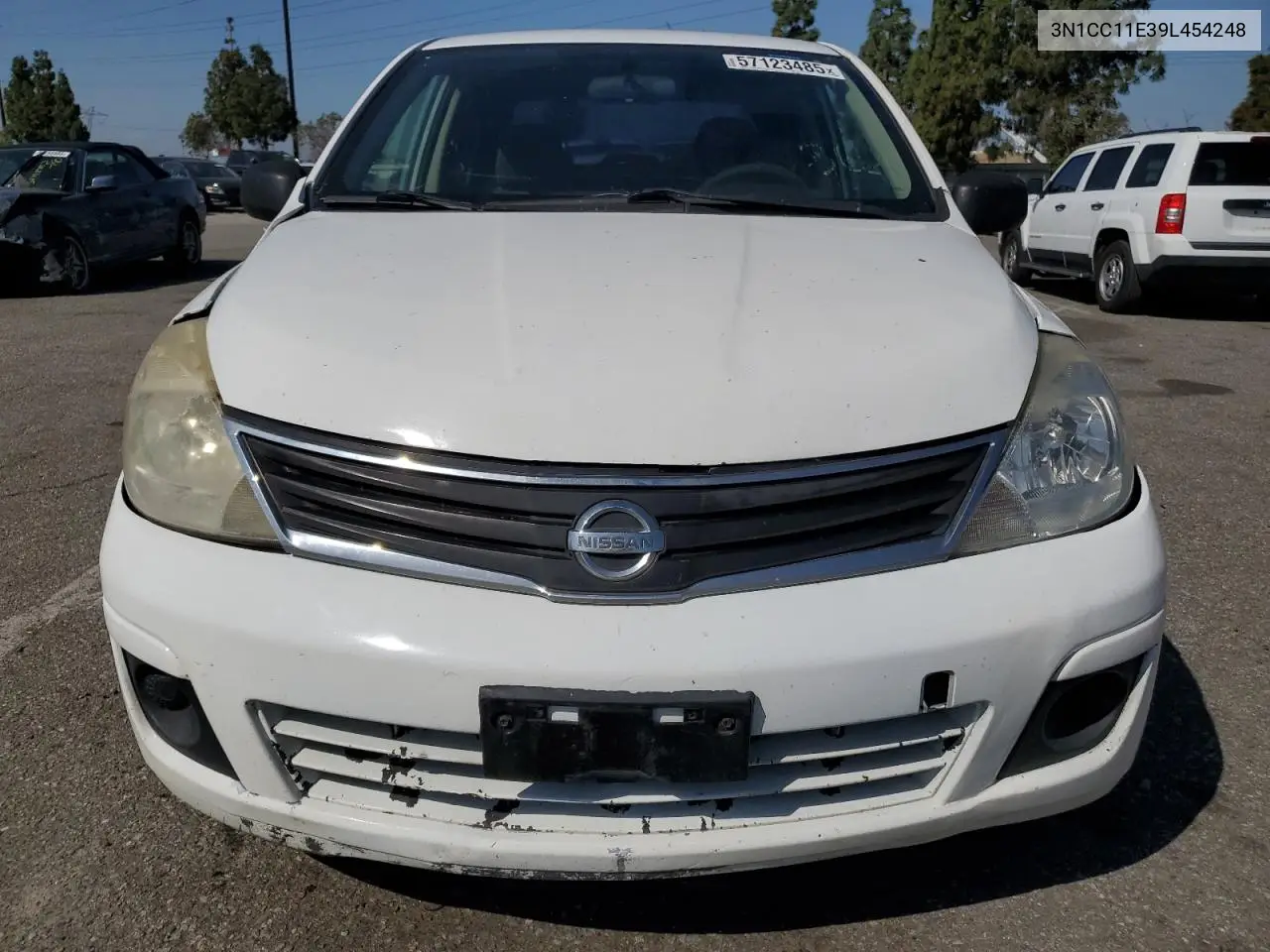 2009 Nissan Versa S VIN: 3N1CC11E39L454248 Lot: 57123485
