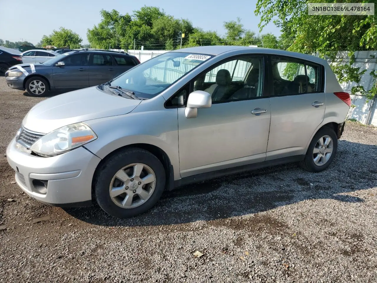 2009 Nissan Versa S VIN: 3N1BC13E69L478164 Lot: 62838835
