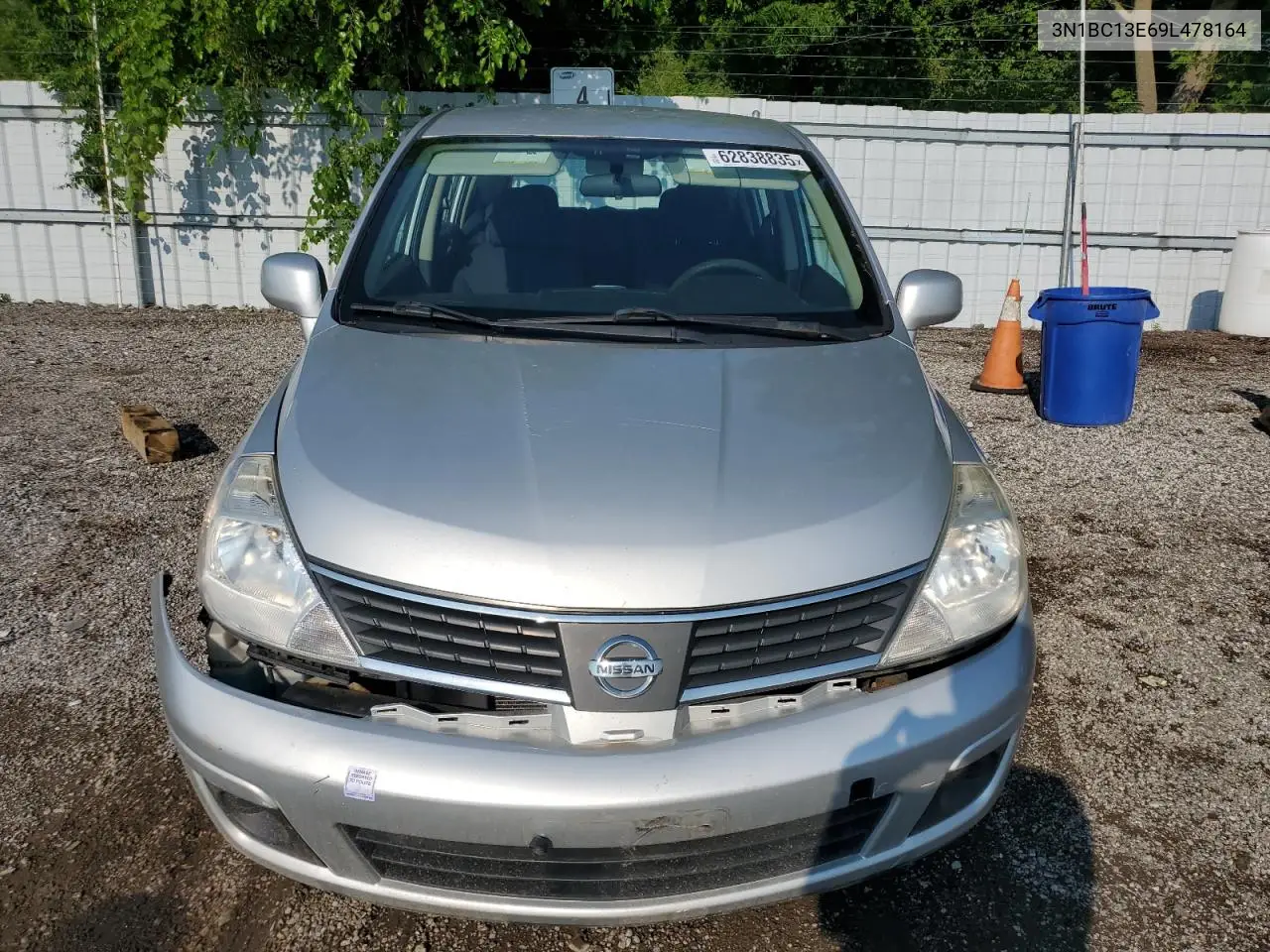 2009 Nissan Versa S VIN: 3N1BC13E69L478164 Lot: 62838835