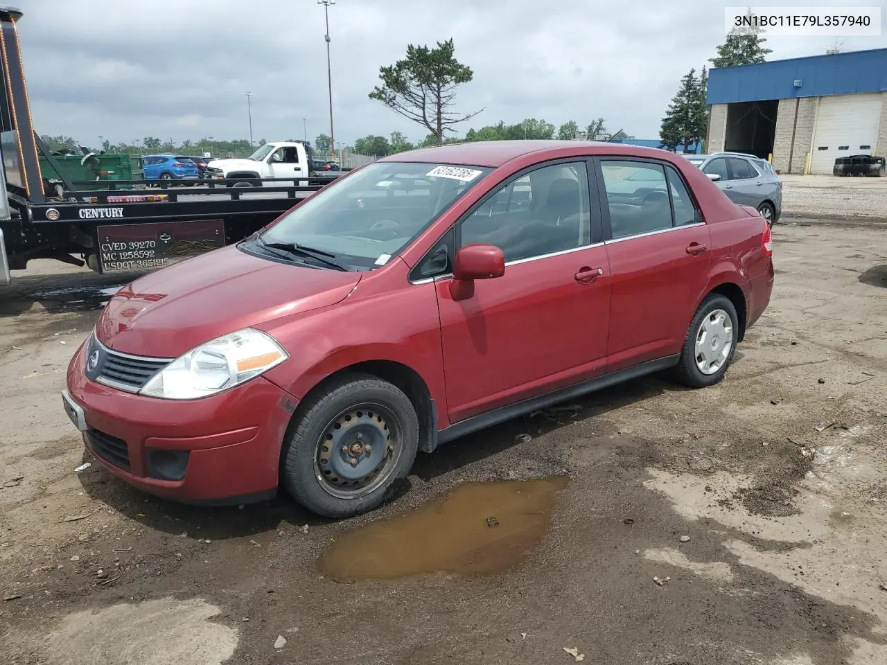 2009 Nissan Versa S VIN: 3N1BC11E79L357940 Lot: 63162285