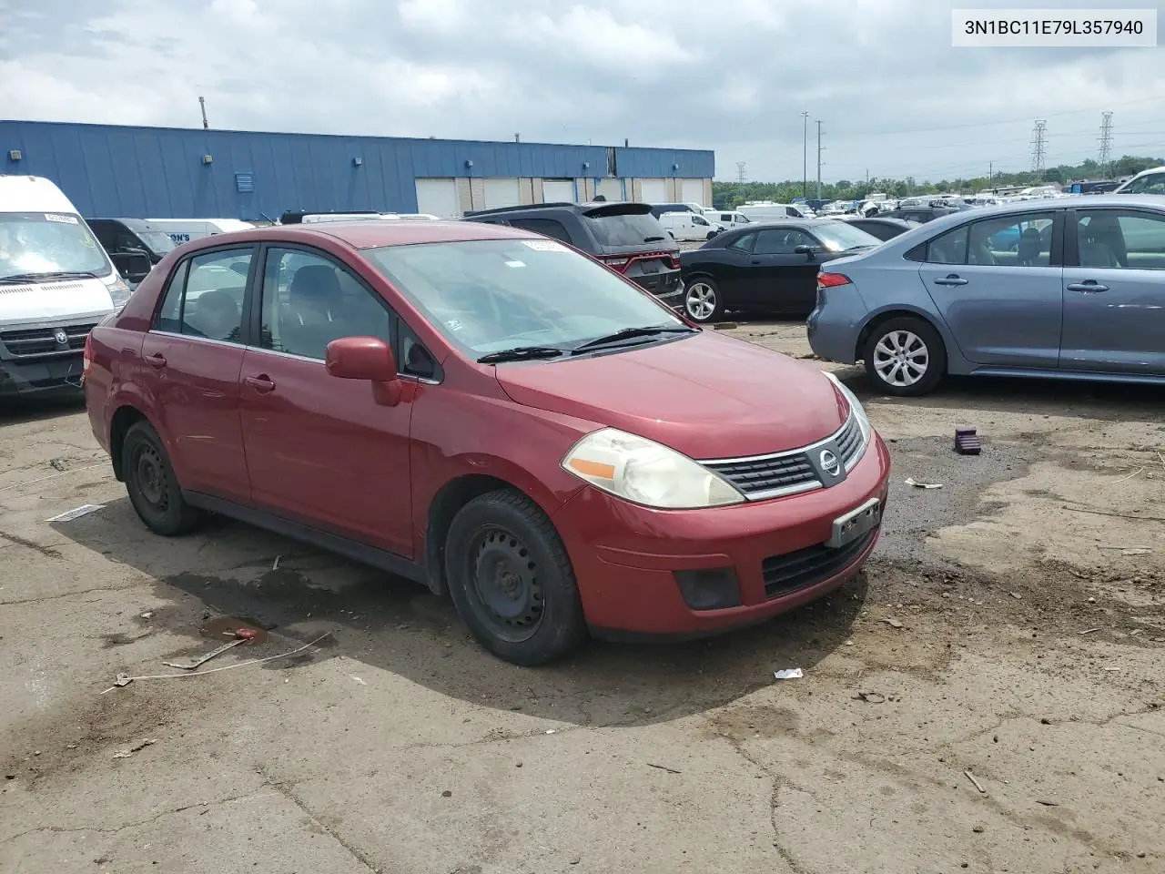 2009 Nissan Versa S VIN: 3N1BC11E79L357940 Lot: 63162285