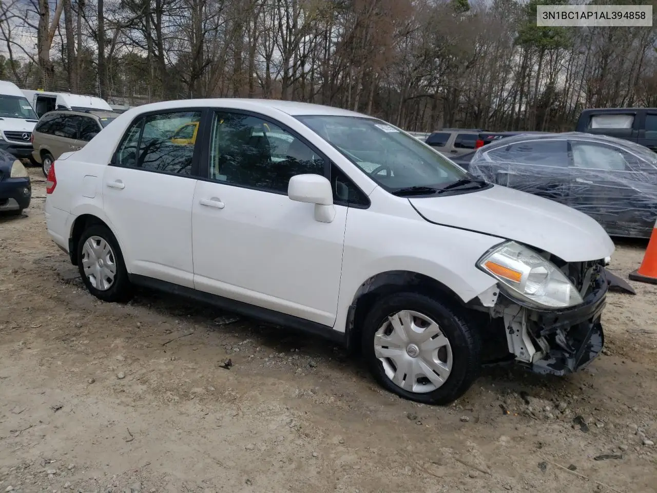2010 Nissan Versa S VIN: 3N1BC1AP1AL394858 Lot: 48072955