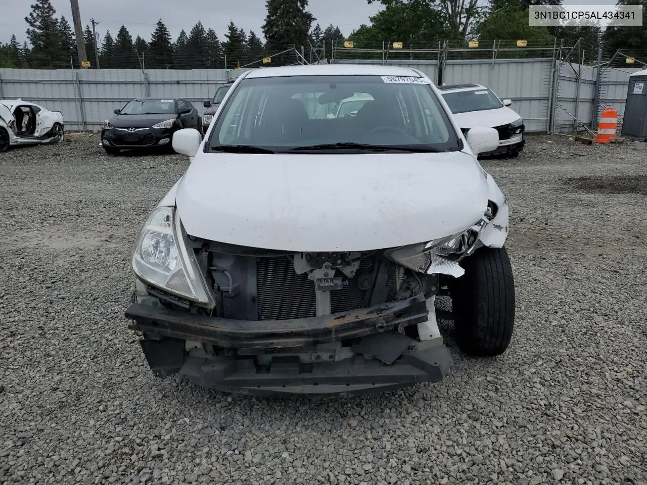 2010 Nissan Versa S VIN: 3N1BC1CP5AL434341 Lot: 56797045