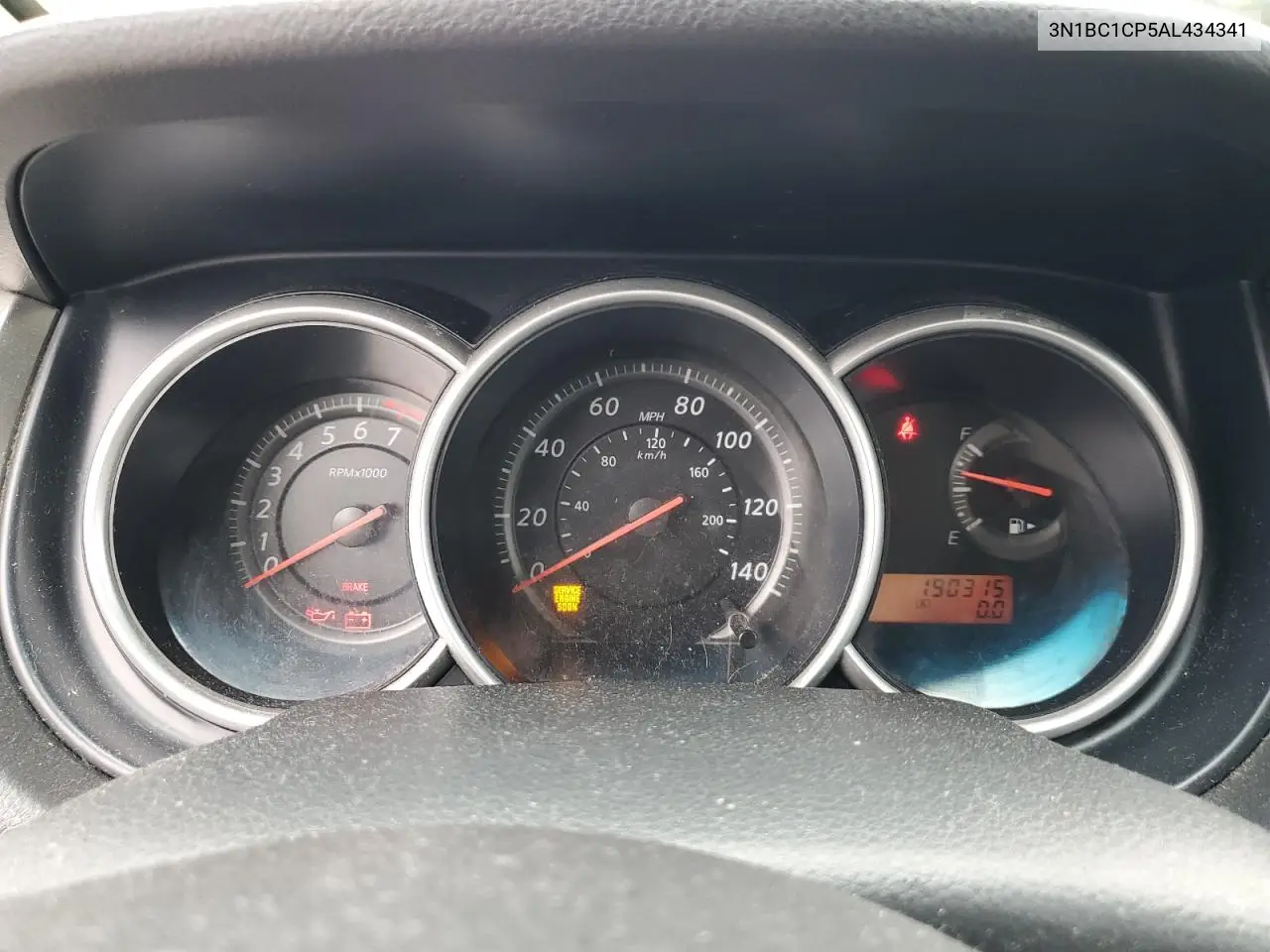2010 Nissan Versa S VIN: 3N1BC1CP5AL434341 Lot: 56797045
