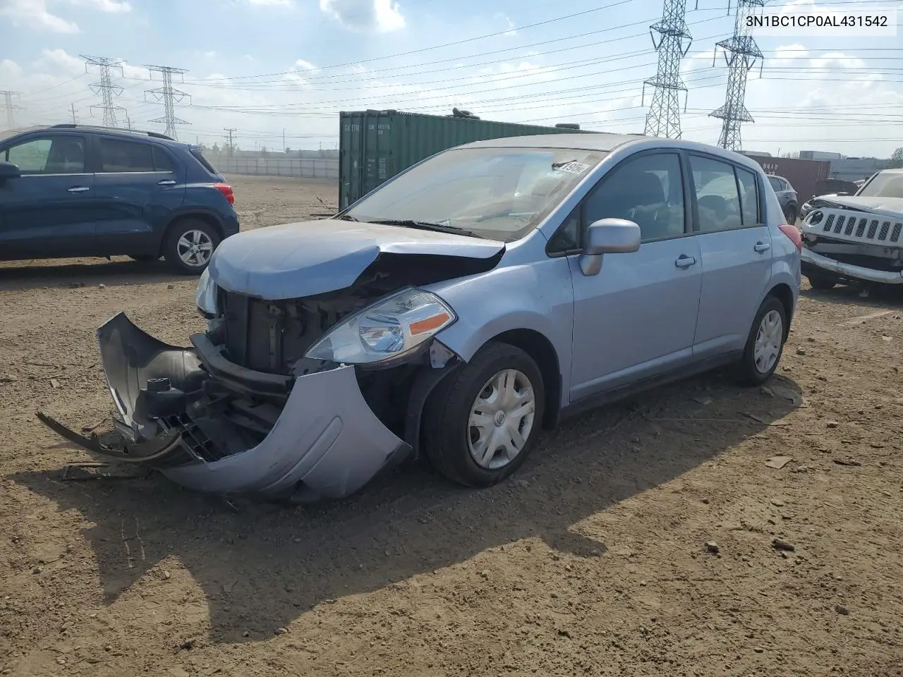 2010 Nissan Versa S VIN: 3N1BC1CP0AL431542 Lot: 57104195