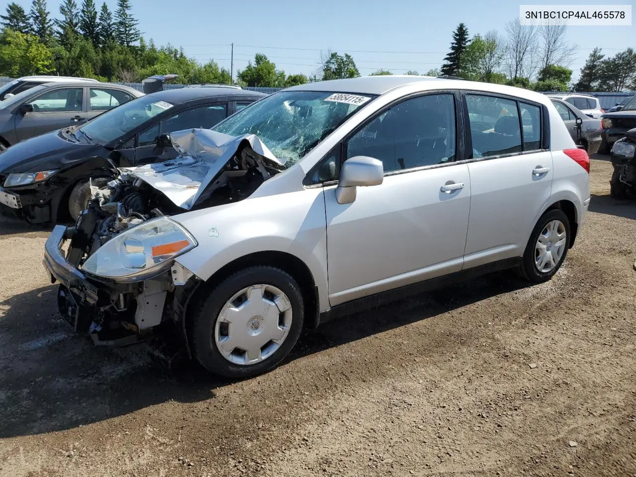 2010 Nissan Versa S VIN: 3N1BC1CP4AL465578 Lot: 58654115