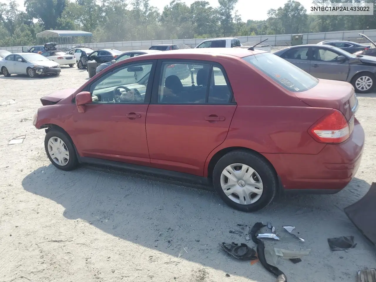 2010 Nissan Versa S VIN: 3N1BC1AP2AL433022 Lot: 62019305