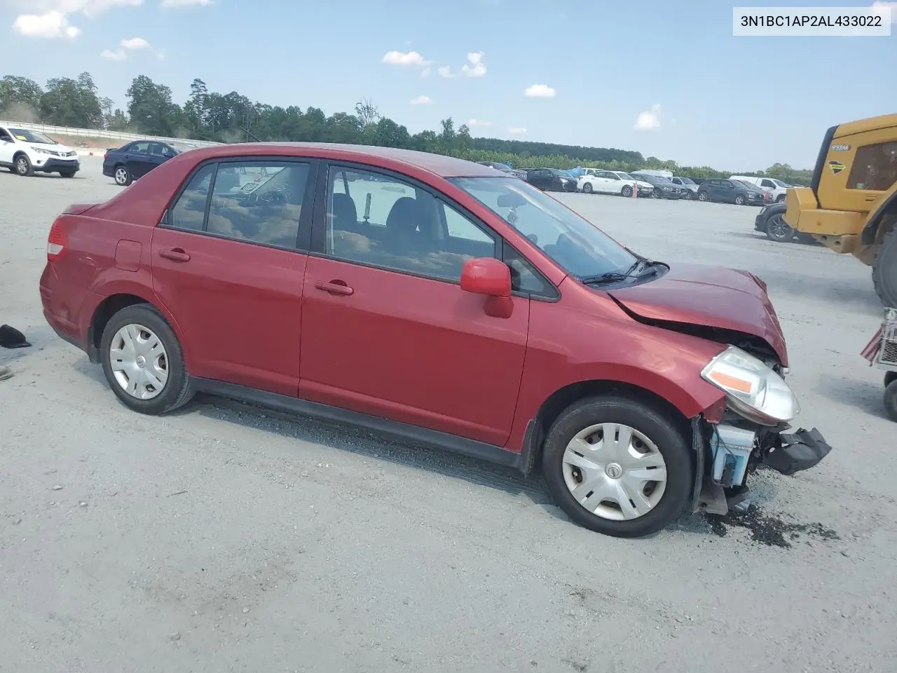 2010 Nissan Versa S VIN: 3N1BC1AP2AL433022 Lot: 62019305