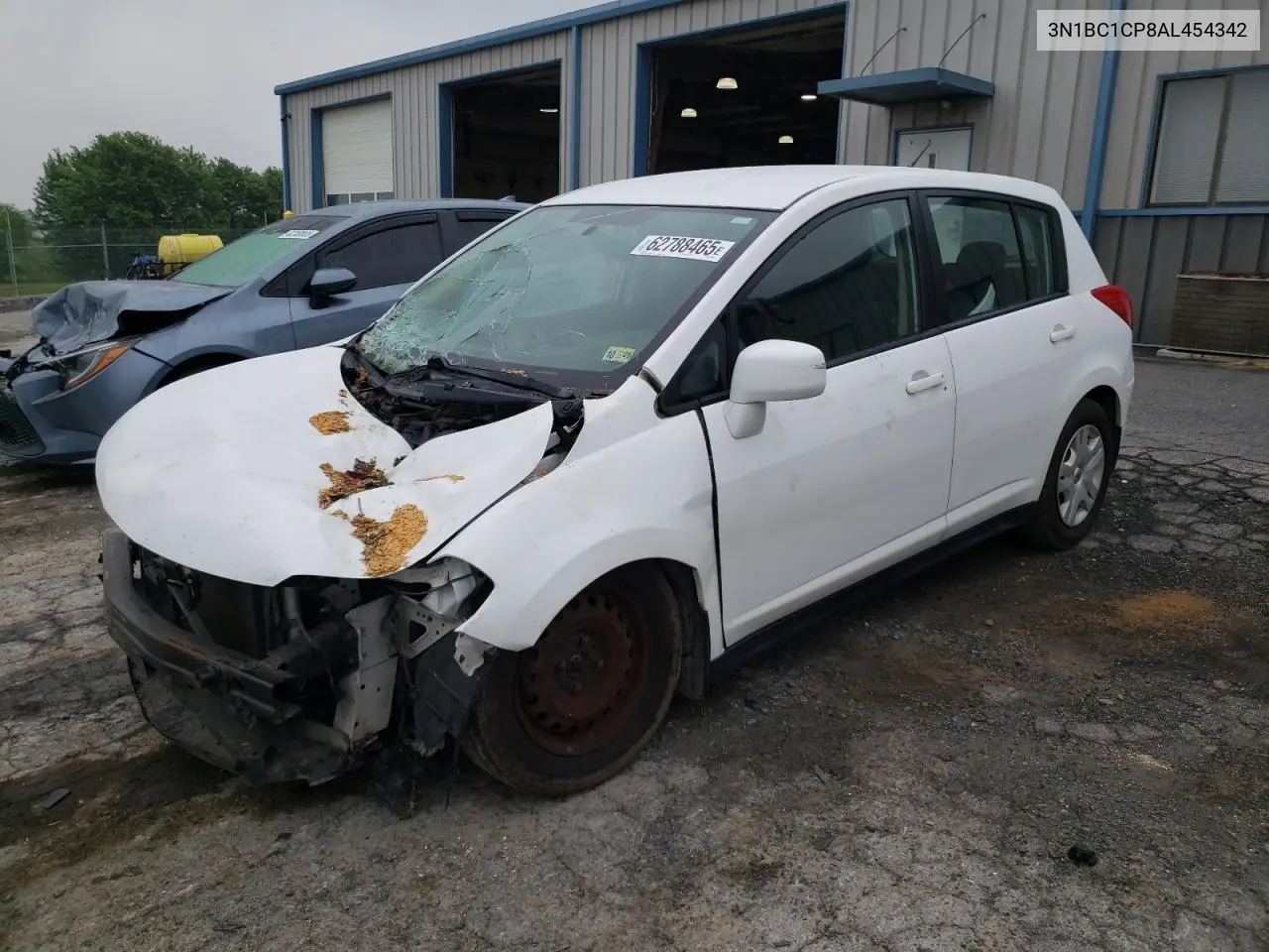 2010 Nissan Versa S VIN: 3N1BC1CP8AL454342 Lot: 62788465