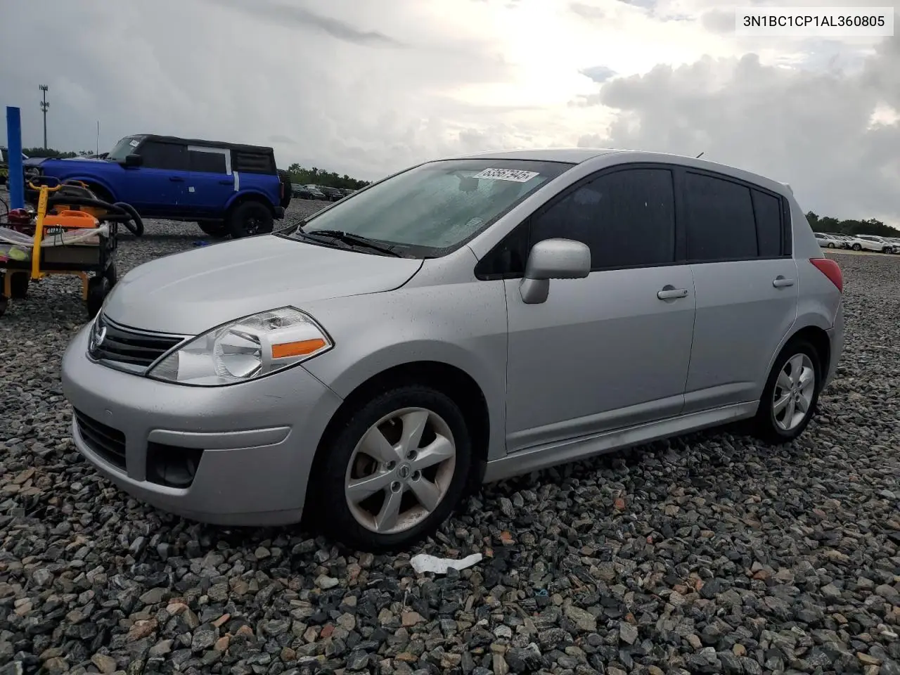2010 Nissan Versa S VIN: 3N1BC1CP1AL360805 Lot: 63567945