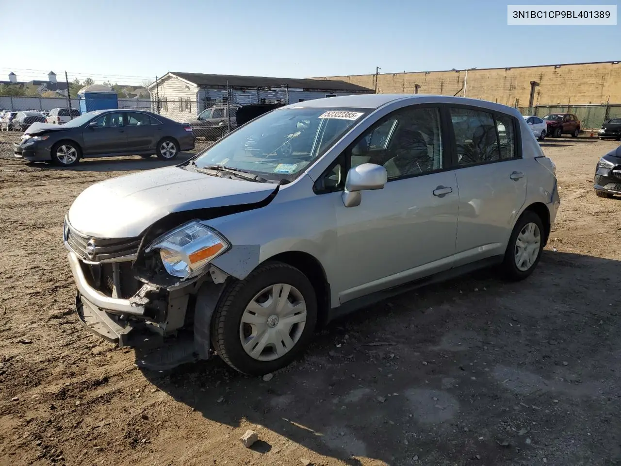2011 Nissan Versa S VIN: 3N1BC1CP9BL401389 Lot: 52322385