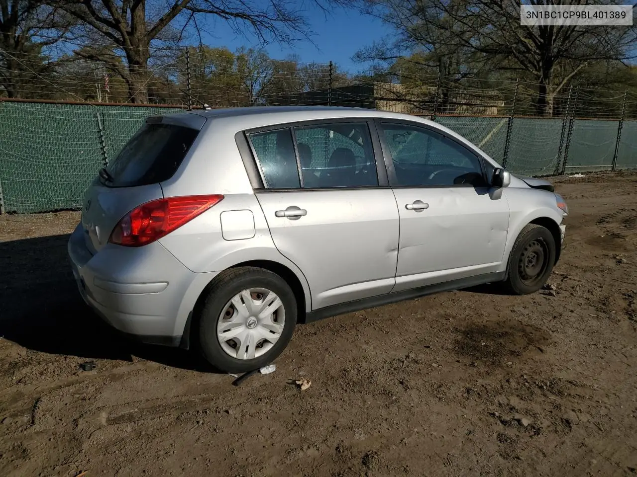 2011 Nissan Versa S VIN: 3N1BC1CP9BL401389 Lot: 52322385