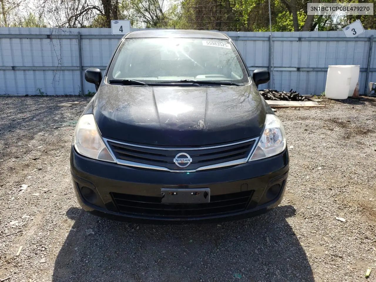 2011 Nissan Versa S VIN: 3N1BC1CP0BL479270 Lot: 55983525
