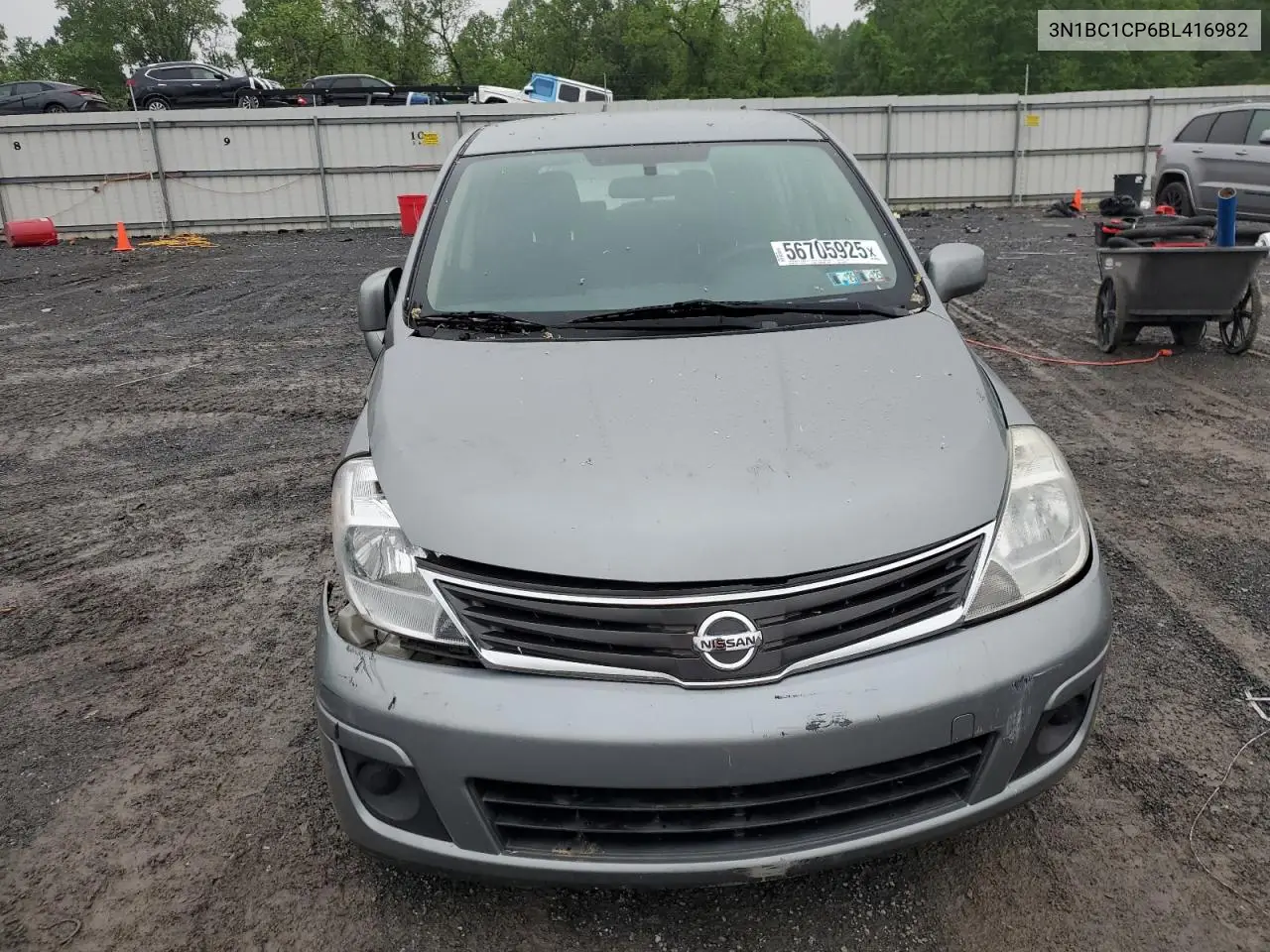 2011 Nissan Versa S VIN: 3N1BC1CP6BL416982 Lot: 56705925