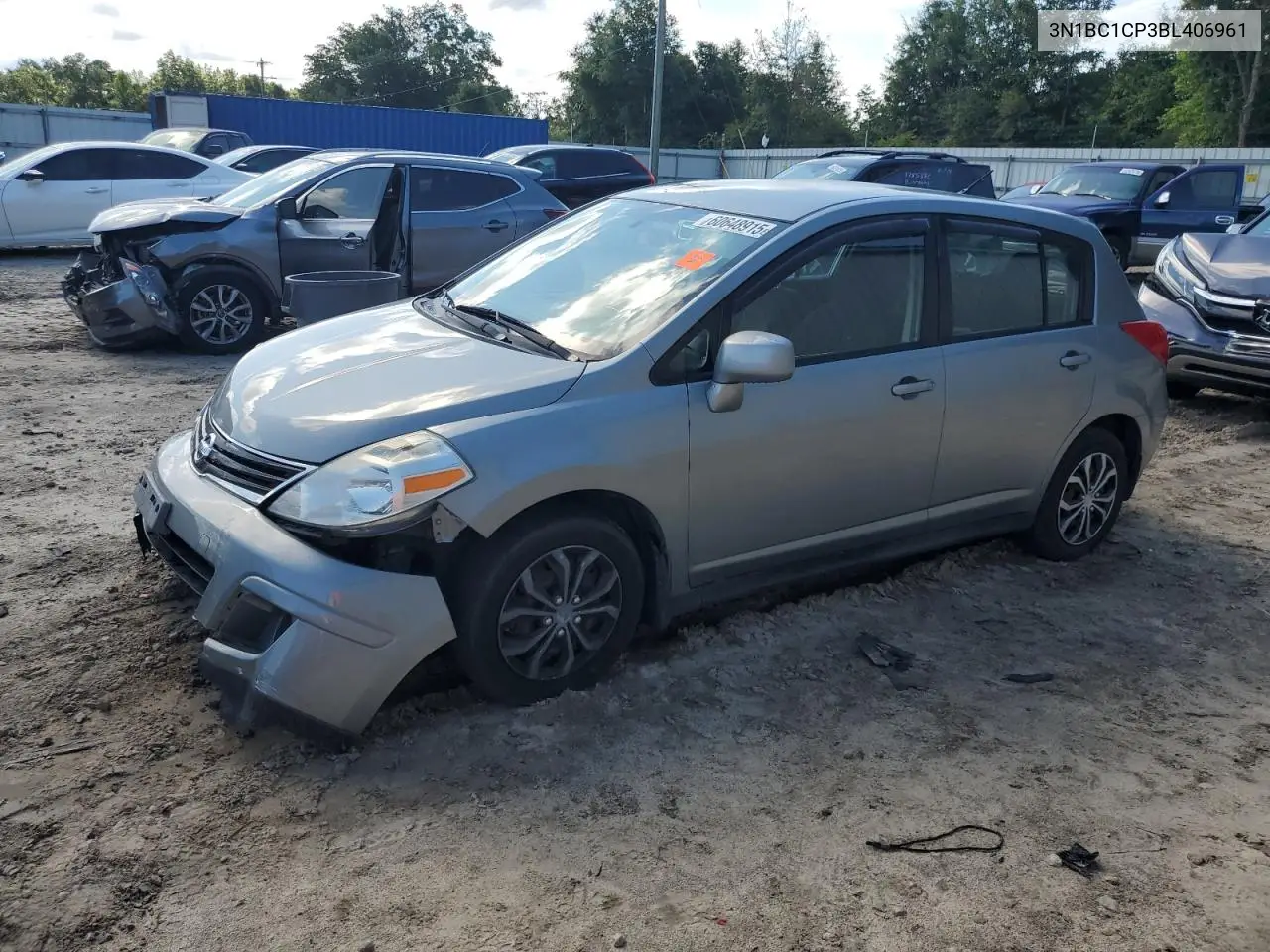 2011 Nissan Versa S VIN: 3N1BC1CP3BL406961 Lot: 60648915
