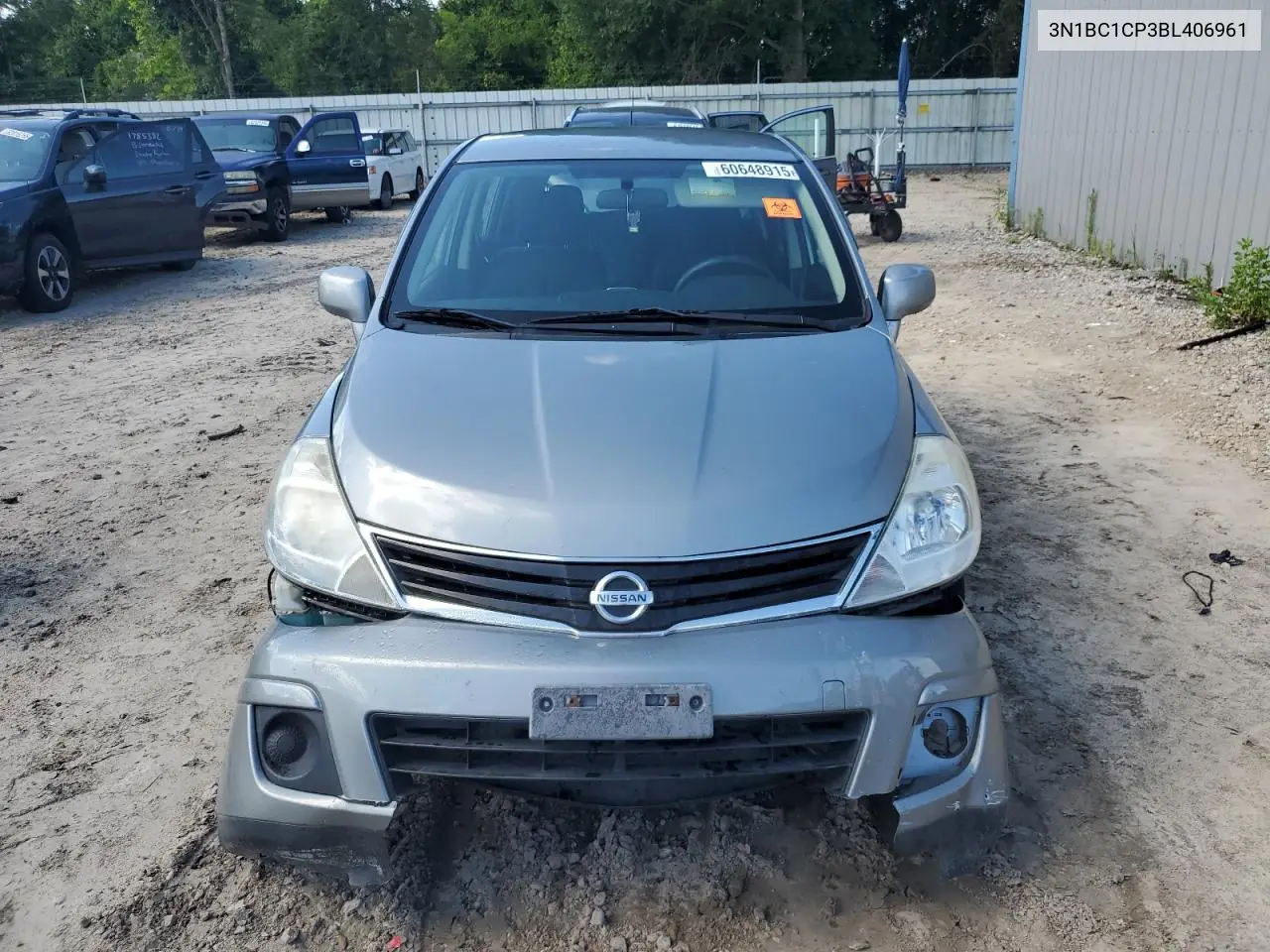 2011 Nissan Versa S VIN: 3N1BC1CP3BL406961 Lot: 60648915
