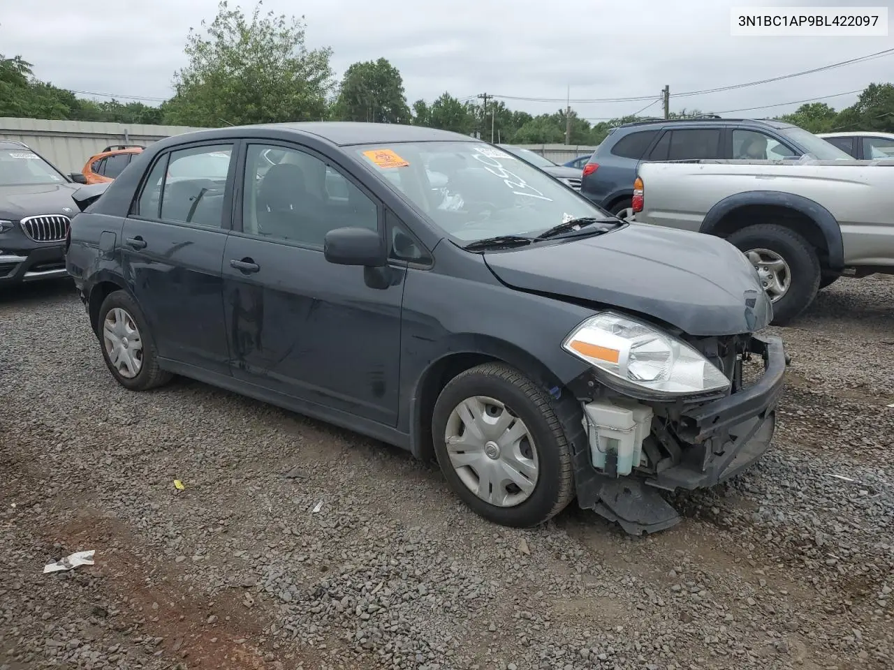 2011 Nissan Versa S VIN: 3N1BC1AP9BL422097 Lot: 61122105