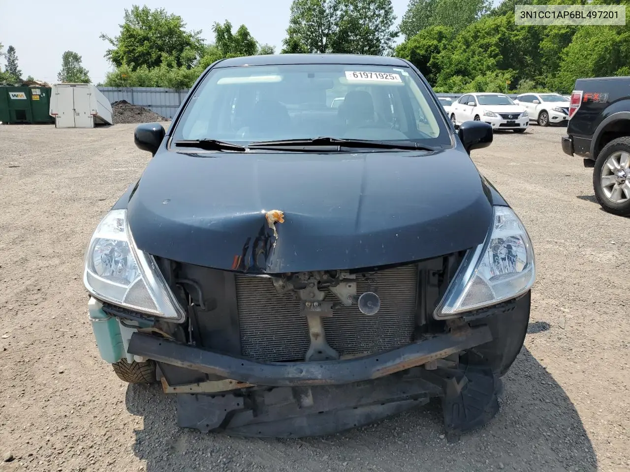 2011 Nissan Versa S VIN: 3N1CC1AP6BL497201 Lot: 61971925