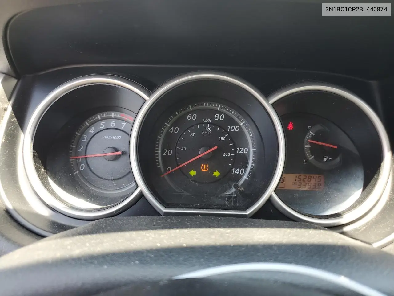 2011 Nissan Versa S VIN: 3N1BC1CP2BL440874 Lot: 62343615