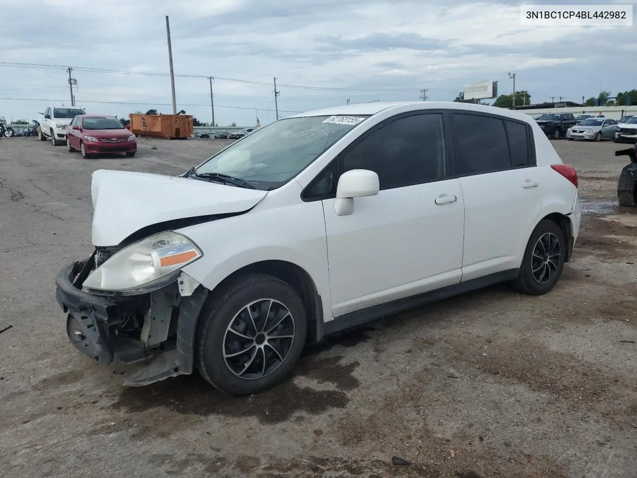 2011 Nissan Versa S VIN: 3N1BC1CP4BL442982 Lot: 62763155