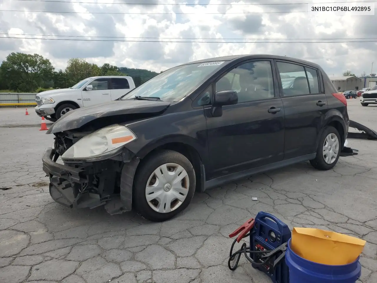 2011 Nissan Versa S VIN: 3N1BC1CP6BL492895 Lot: 62824995