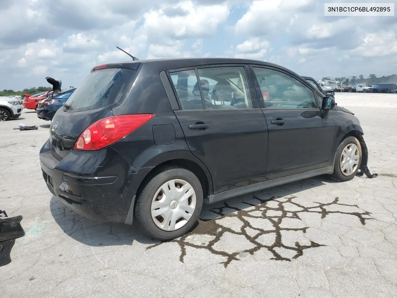 2011 Nissan Versa S VIN: 3N1BC1CP6BL492895 Lot: 62824995
