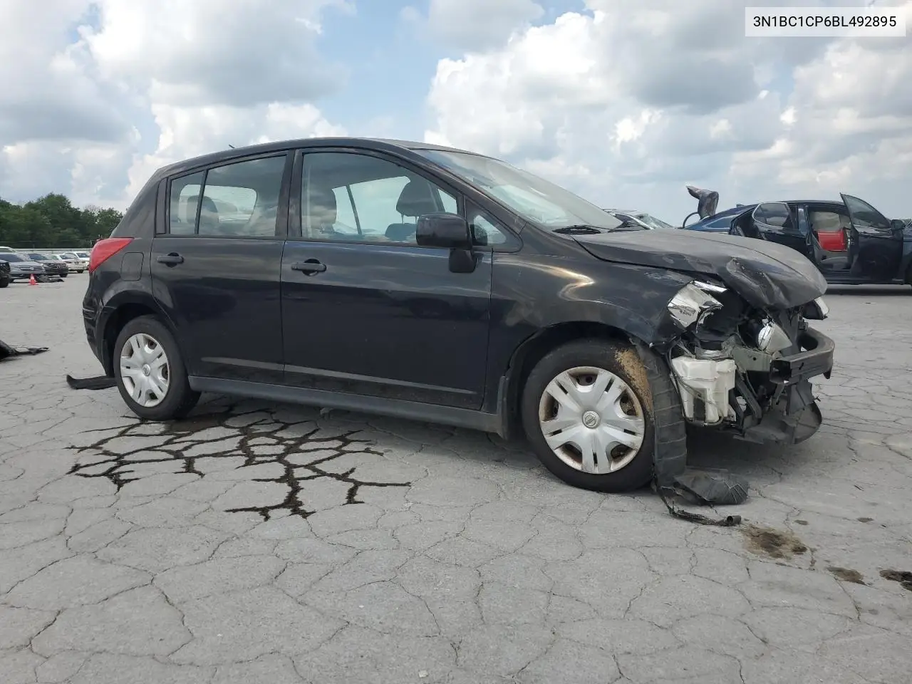2011 Nissan Versa S VIN: 3N1BC1CP6BL492895 Lot: 62824995