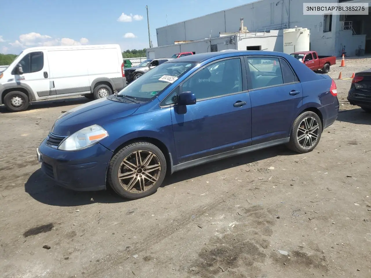 2011 Nissan Versa S VIN: 3N1BC1AP7BL385275 Lot: 63414625