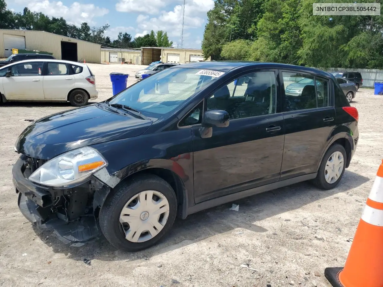 2011 Nissan Versa S VIN: 3N1BC1CP3BL505442 Lot: 63655645