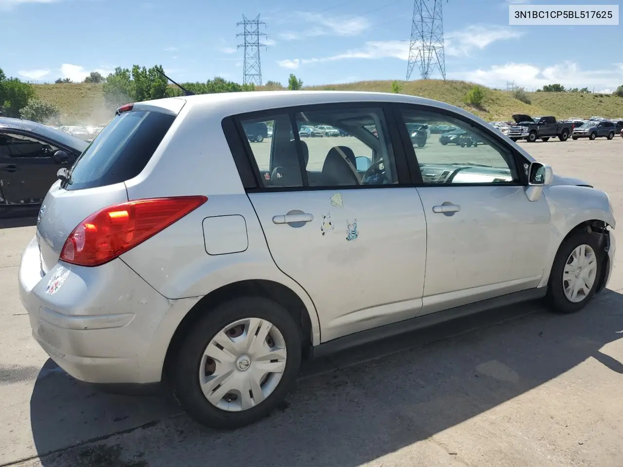 2011 Nissan Versa S VIN: 3N1BC1CP5BL517625 Lot: 63674105