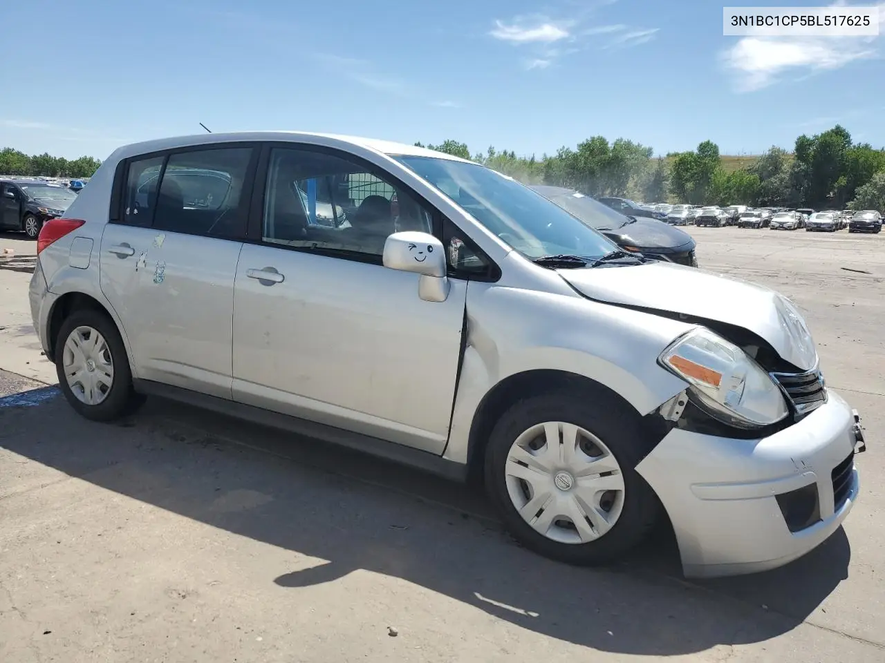 2011 Nissan Versa S VIN: 3N1BC1CP5BL517625 Lot: 63674105