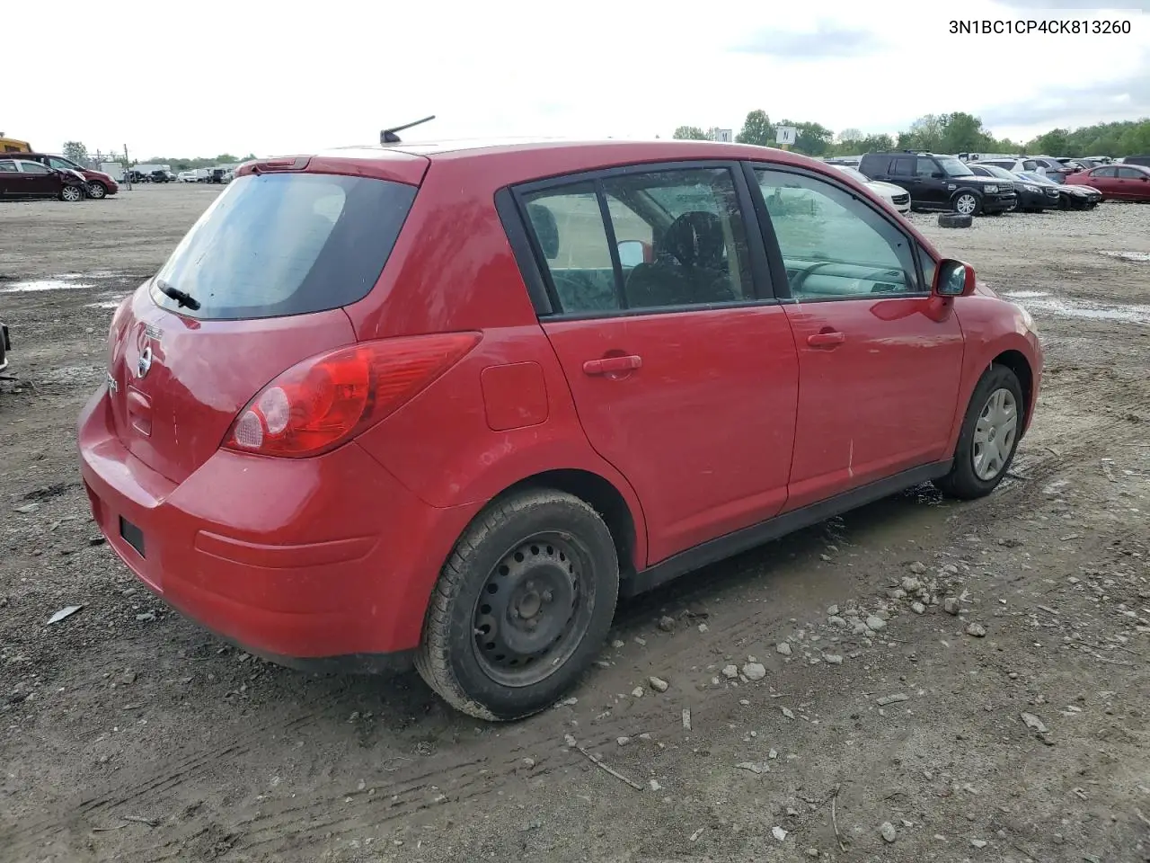 2012 Nissan Versa S VIN: 3N1BC1CP4CK813260 Lot: 56864955