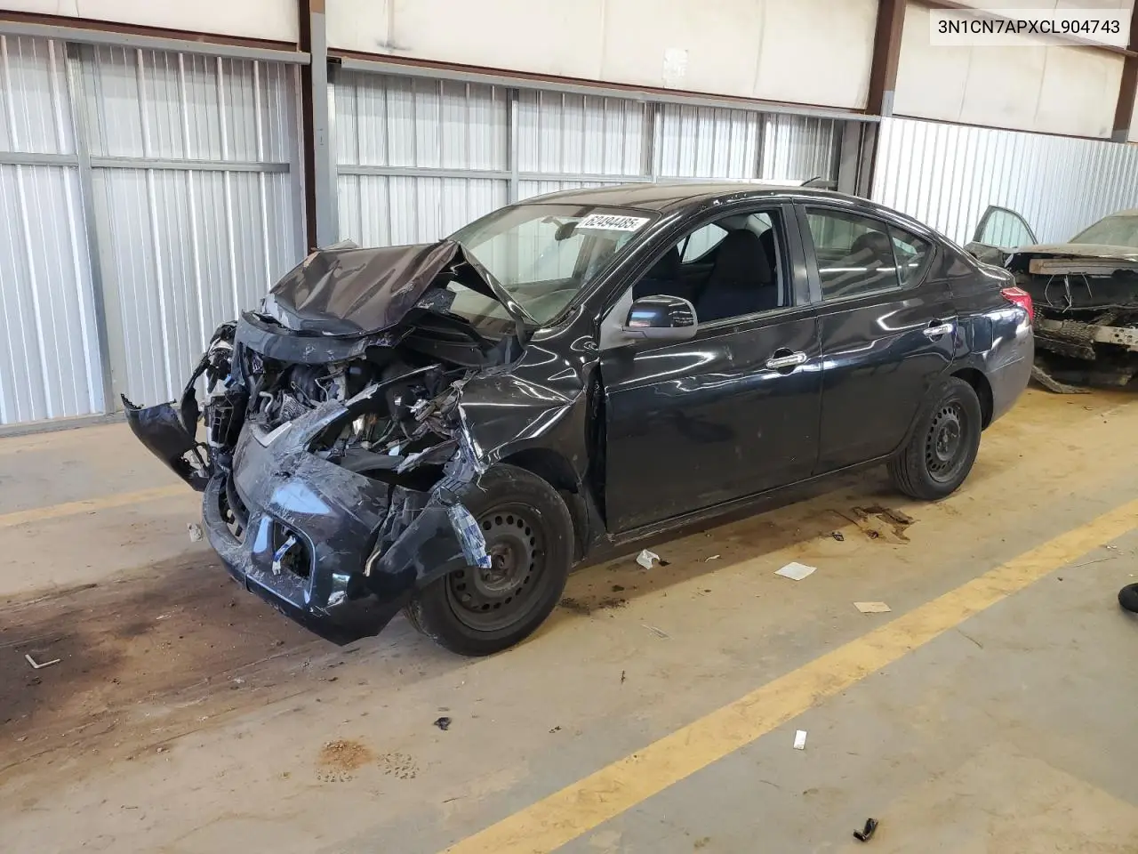 2012 Nissan Versa S VIN: 3N1CN7APXCL904743 Lot: 62494485
