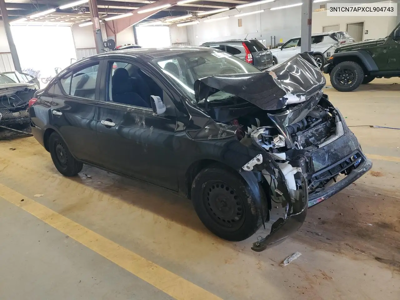 2012 Nissan Versa S VIN: 3N1CN7APXCL904743 Lot: 62494485