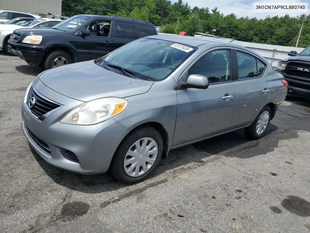 2012 Nissan Versa S VIN: 3N1CN7AP9CL880743 Lot: 62573435