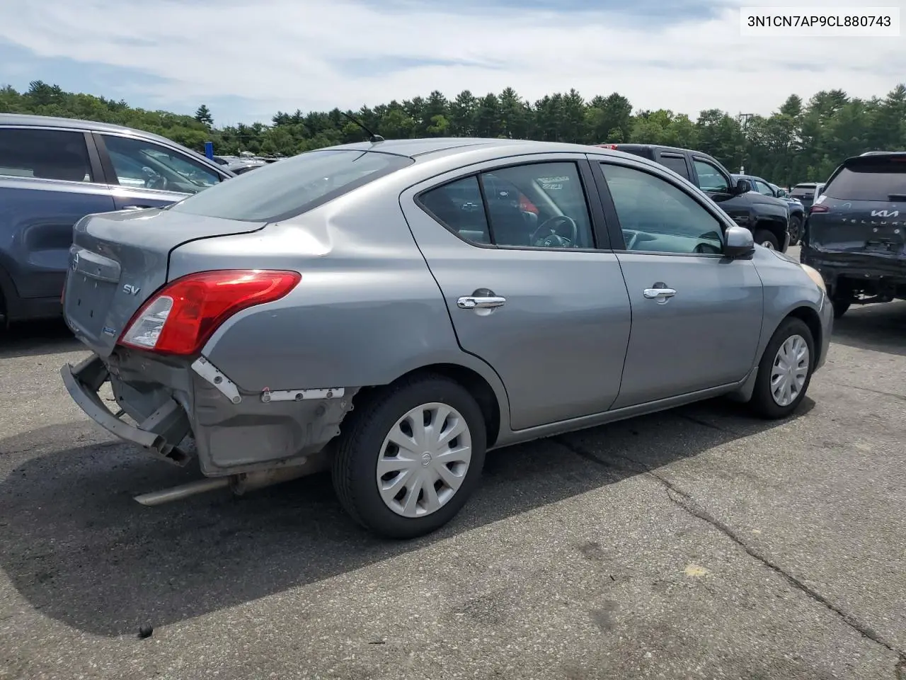 2012 Nissan Versa S VIN: 3N1CN7AP9CL880743 Lot: 62573435