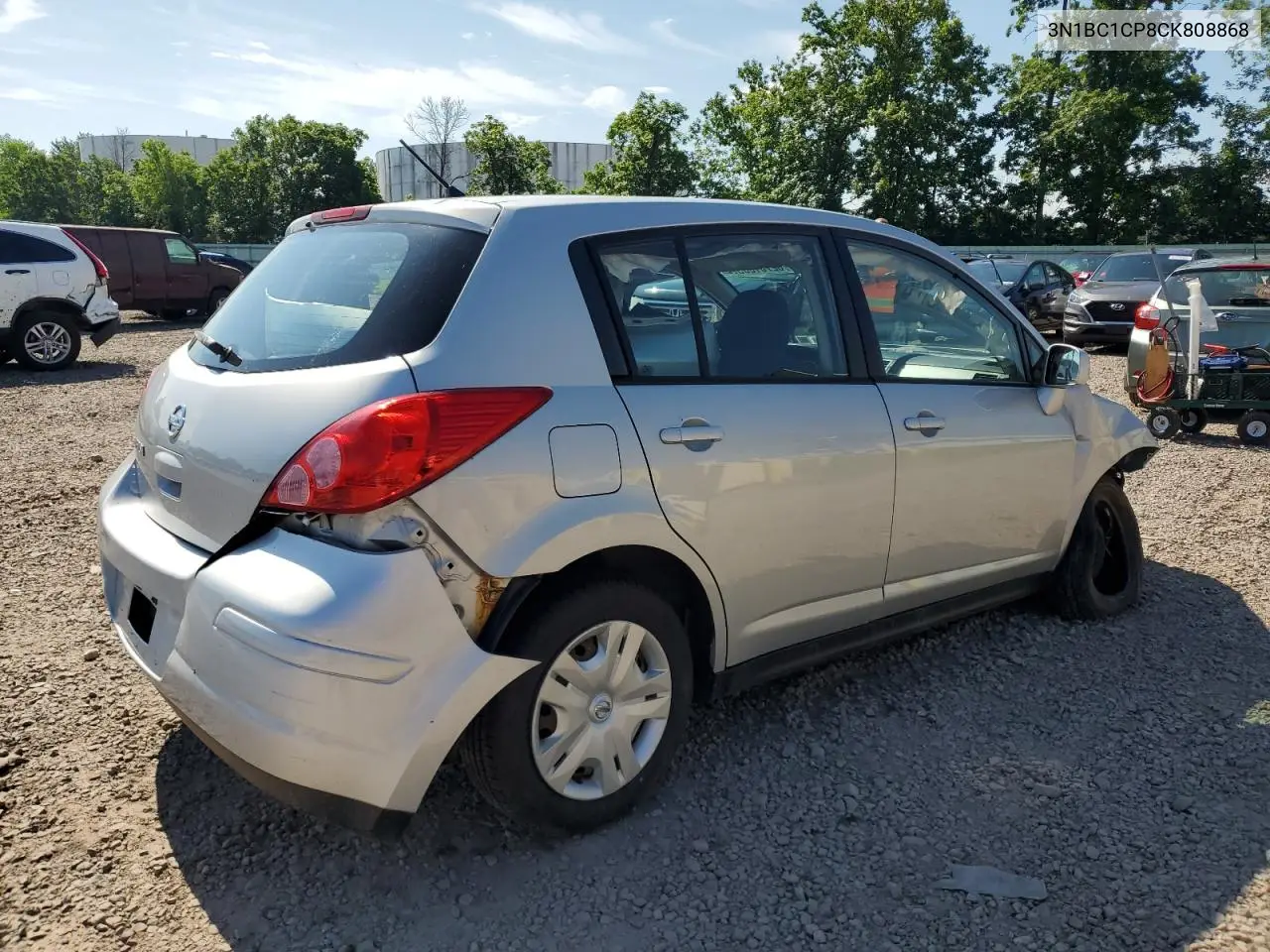 2012 Nissan Versa S VIN: 3N1BC1CP8CK808868 Lot: 62761885