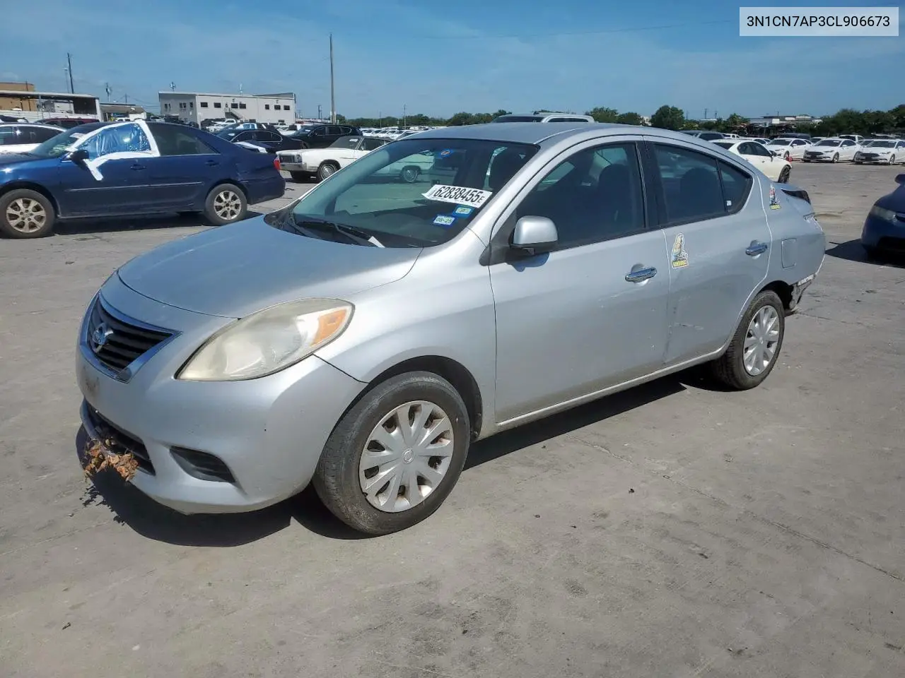 2012 Nissan Versa S VIN: 3N1CN7AP3CL906673 Lot: 62838455