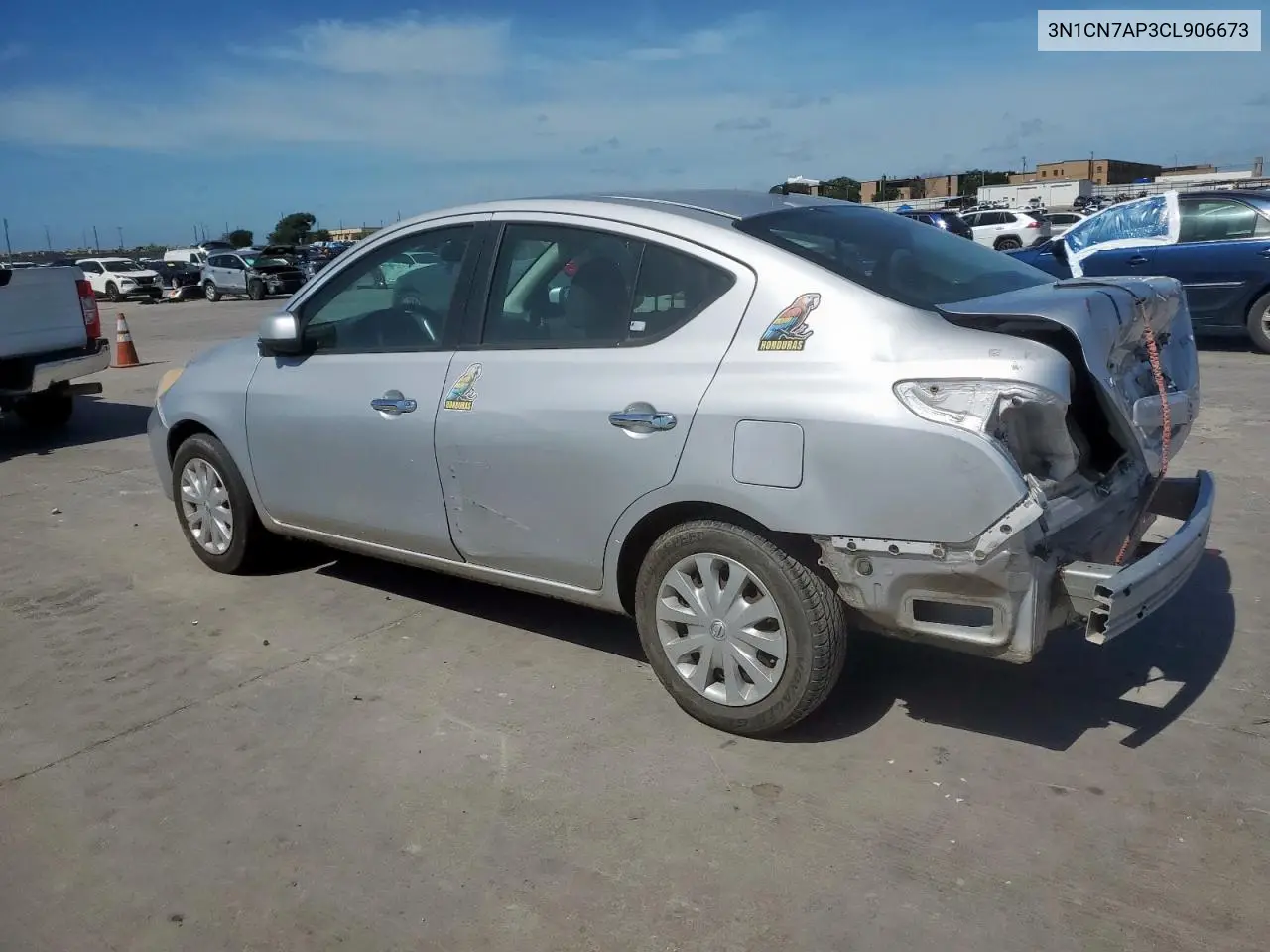 2012 Nissan Versa S VIN: 3N1CN7AP3CL906673 Lot: 62838455